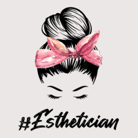 Esthetician Messy Bun Hair Bandana Aesthetician Beautician 11 Pocket T-shirt | Artistshot