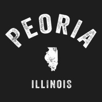 Peoria Illinois Il Vintage 70s Athletic Sports Classic T-shirt | Artistshot