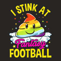 Hot Trend I Stink At Fantasy Football Loser Unicorn Poop Ladies Fitted T-shirt | Artistshot