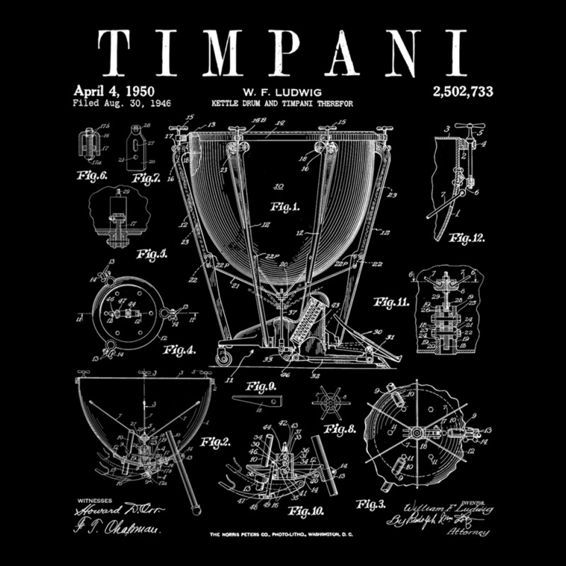 Timpani Kettle Drum Vintage Patent Timpanist Drawing Print Fleece Short by MichaelTatum | Artistshot