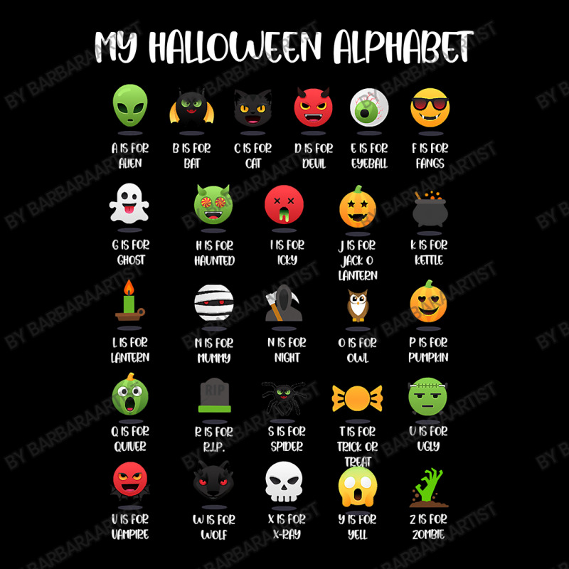 My Halloween Alphabet Funny Spooky Costume Design Graphic T-shirt | Artistshot