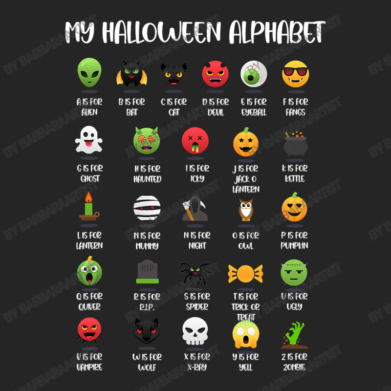 My Halloween Alphabet Funny Spooky Costume Design Unisex Hoodie | Artistshot