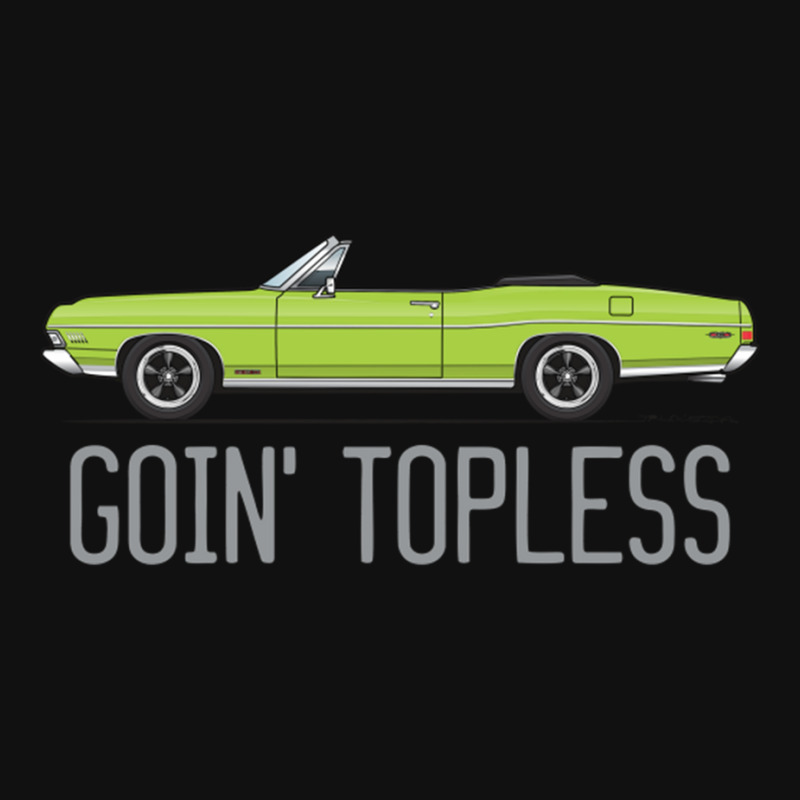 Goin Topless Custom Lime Green Metal Print Vertical | Artistshot