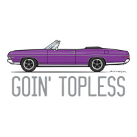 Goin Topless Custom Purple Sticker | Artistshot