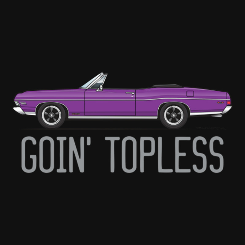 Goin Topless Custom Purple Motorcycle License Plate | Artistshot