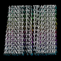 Magnet To Tragedyaesthetic Typography Nihilism Cropped Sweater | Artistshot