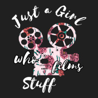 Just A Girl Who Films Stuff Camera Film Director Film Maker Ladies Polo Shirt | Artistshot