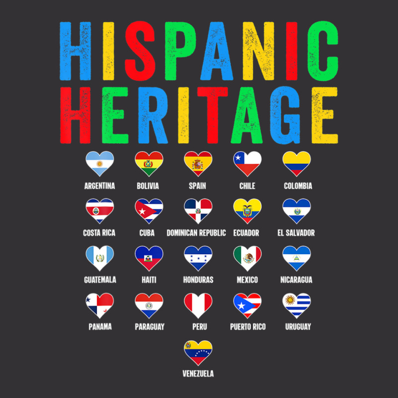 Hispanic Heritage Month Latin Countries Flag Latino Pride Vintage Hoodie by musycksennaax | Artistshot