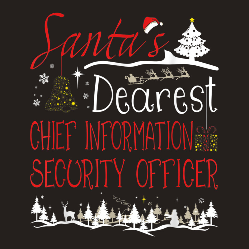 Chief Information Security Officer Xmas Job Cute Christmas T Shirt Tank Top by choninzel | Artistshot