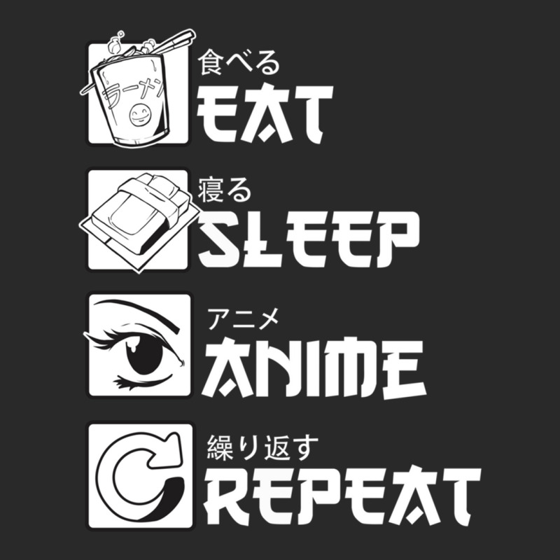 Eat Sleep Anime Repeat Japanese Letters For Anime Lover Long Sleeve T Printed hat by kleebbi | Artistshot