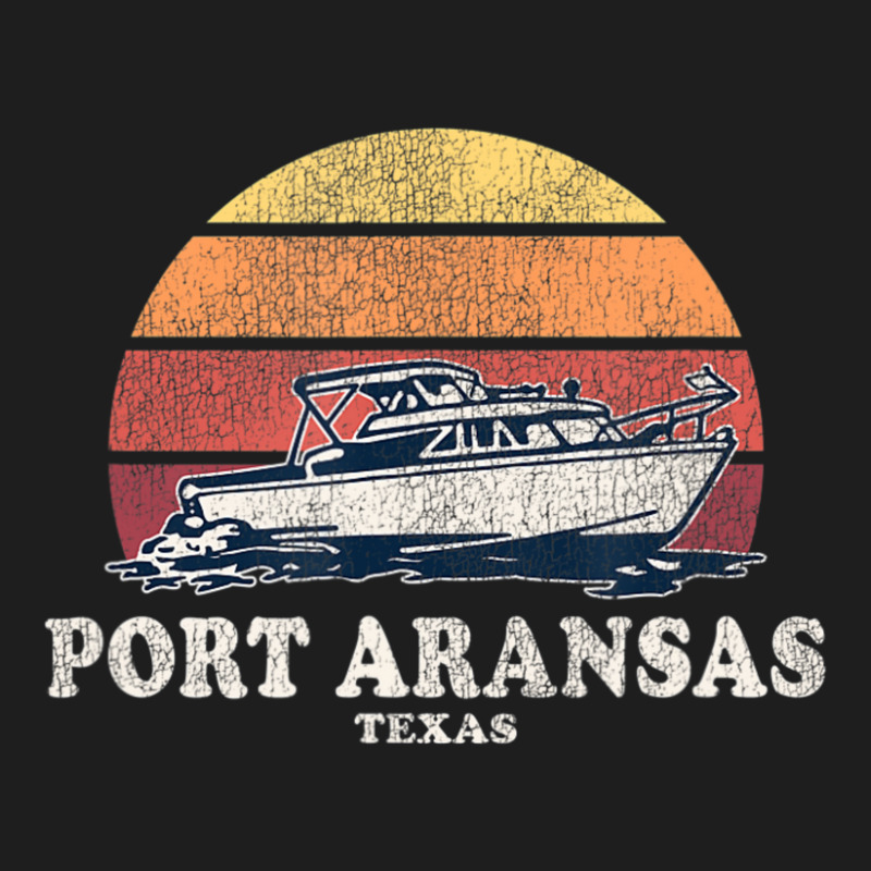 Port Aransas Tx Vintage Boating 70s Retro Boat Classic T-shirt | Artistshot