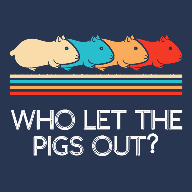 Guinea Pig T  Shirt Funny Who Let Pigs Out Guinea Pig Pets Rodent T  S Men Denim Jacket | Artistshot