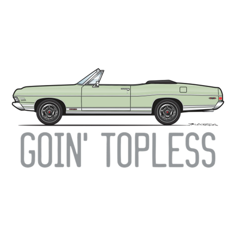 Goin Topless Sea Foam Green Sticker | Artistshot