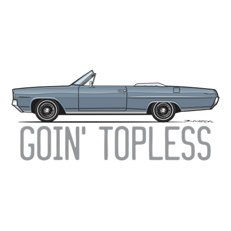 Goin Topless Silver Blue Sticker | Artistshot