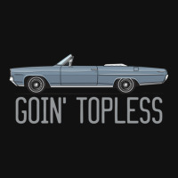 Goin Topless Silver Blue Oval Patch | Artistshot