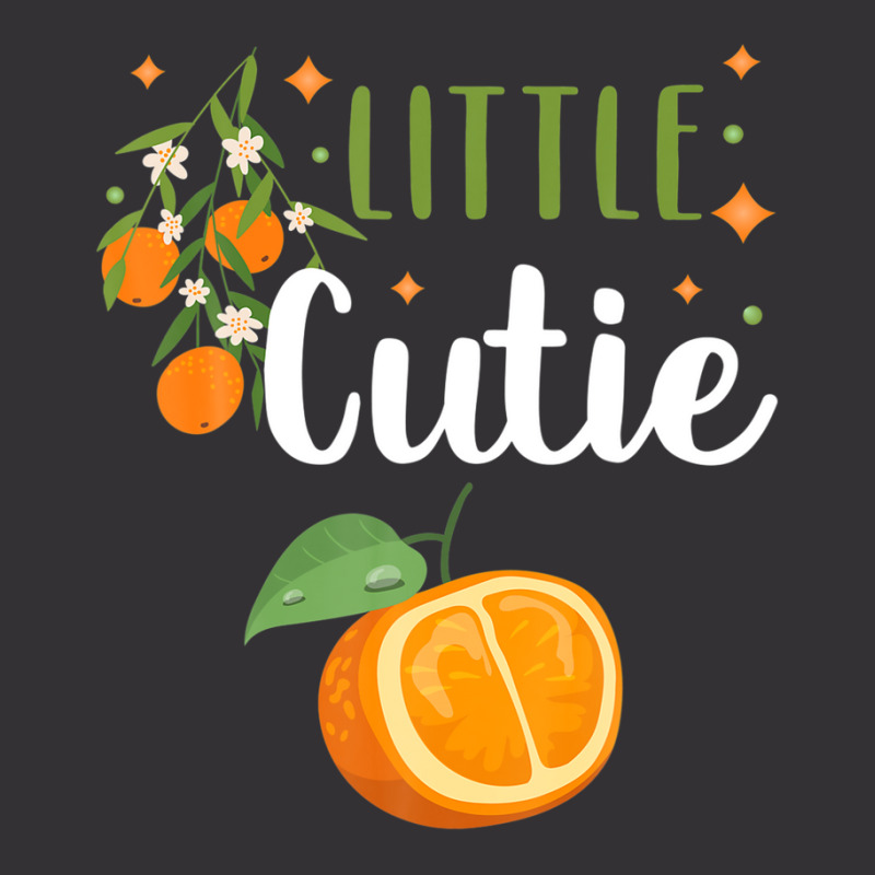 Little Cutie Baby Shower Orange 1st First Birthday Party Vintage Hoodie And Short Set | Artistshot