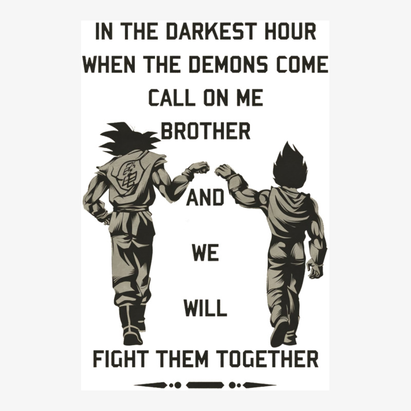 In The Darkest Hour When The Demons Come Call On Me Brother And We Wil Ladies Fitted T-Shirt by majebiklaarw | Artistshot