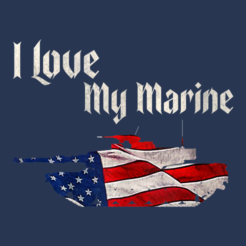 Distressed Support Military I Love My Marine Flag Marine Tank Top Men Denim Jacket by bettincam | Artistshot