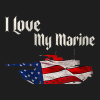 Distressed Support Military I Love My Marine Flag Marine Tank Top Classic T-shirt | Artistshot