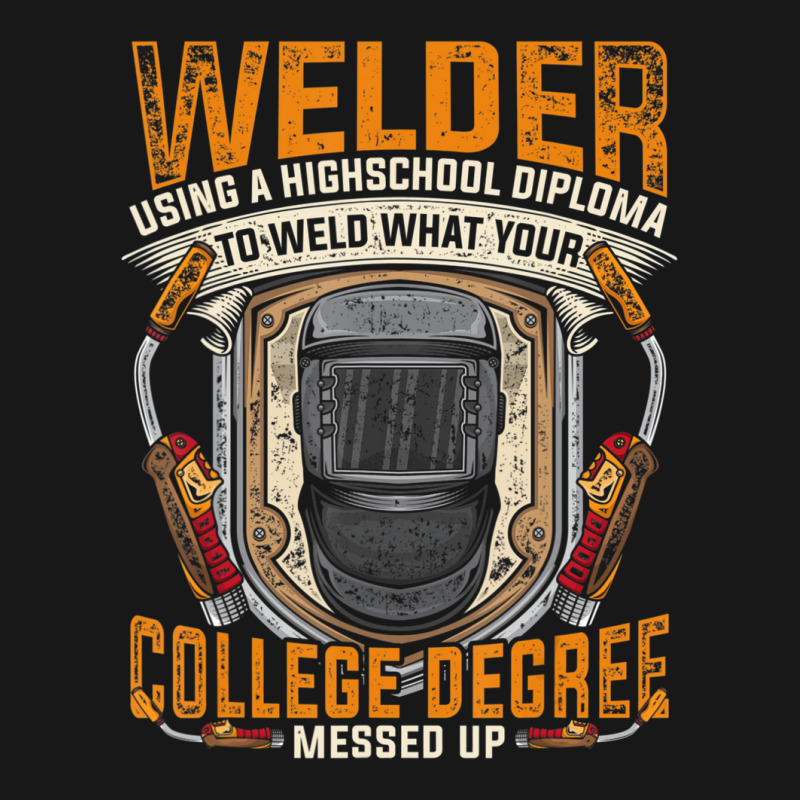 Hot Trend Steelworker Welder Using High School Diploma Welding Flannel Shirt | Artistshot