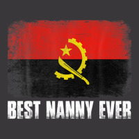 Mother's Day Best Nanny Ever Distressed Angola Flag Ladies Curvy T-shirt | Artistshot