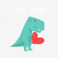 I Steal Hearts T Valentines Day Dinosaur Boys Kid (23) Adjustable Cap | Artistshot