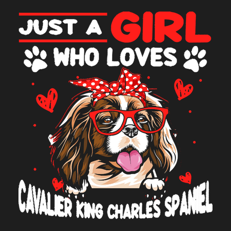 Just A Girl Who Loves Dogs T  Shirt Vintage Just A Girl Who Love Caval Classic T-shirt | Artistshot