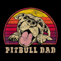 Trending Mens Pitbull Dad Vintage Smiling Pitbull On Youth Zipper Hoodie | Artistshot