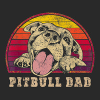 Trending Mens Pitbull Dad Vintage Smiling Pitbull On Toddler T-shirt | Artistshot