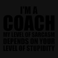 Sports Designs My Level Of Sarcasm Coach Tees Men Women Gifts Product License Plate | Artistshot