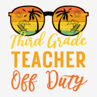 Third Grade Teacher Off Duty Funny Work Vacation Summer Camp Adjustable Cap | Artistshot