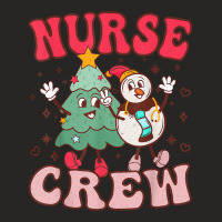 Christmas Registered Nurse Crew Rn Xmas Nursing Group T Shirt Ladies Fitted T-shirt | Artistshot