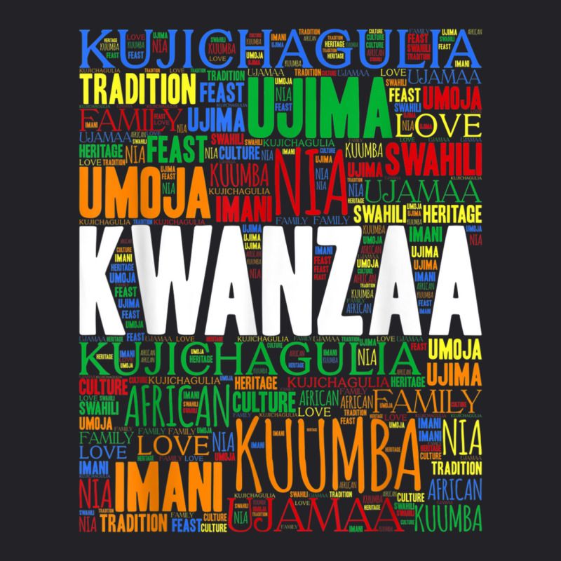 Kwanzaa 7 Principles Word Art T Shirt Youth Tee by choninzel | Artistshot