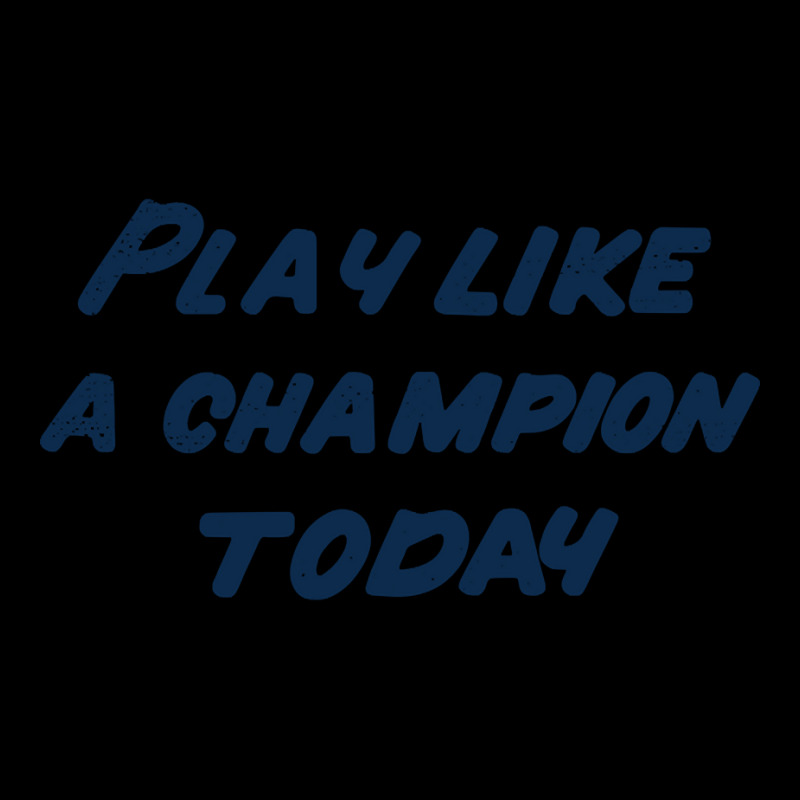 Trending Play Like A Champion Wordmark (navy) Youth Hoodie by bummercaught | Artistshot