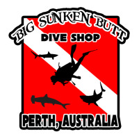 Big Sunken Butt Dive Shop 3/4 Sleeve Shirt | Artistshot