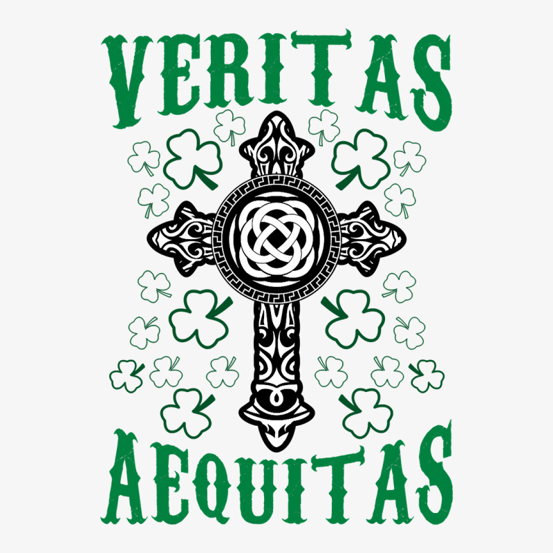 St Patricks Day Irish Veritas Aequitas Ireland Ladies Fitted T-Shirt by AlejandroArtist | Artistshot