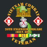 Hot Trend Vietnam Combat Veteran W 20th Engineer Brigade  Ssi Women's Triblend Scoop T-shirt | Artistshot