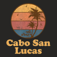 Trending Retro Cabo San Lucas Mexico Vintage 70s Sunset Ladies Fitted T-shirt | Artistshot