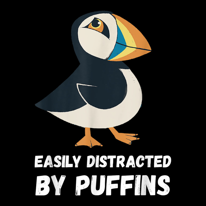 Puffin Easily Distracted Puffin Bird Lover Seabird Lover T Shirt Adjustable Cap by maryannmjra8 | Artistshot