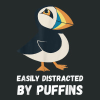 Puffin Easily Distracted Puffin Bird Lover Seabird Lover T Shirt Women's Triblend Scoop T-shirt | Artistshot