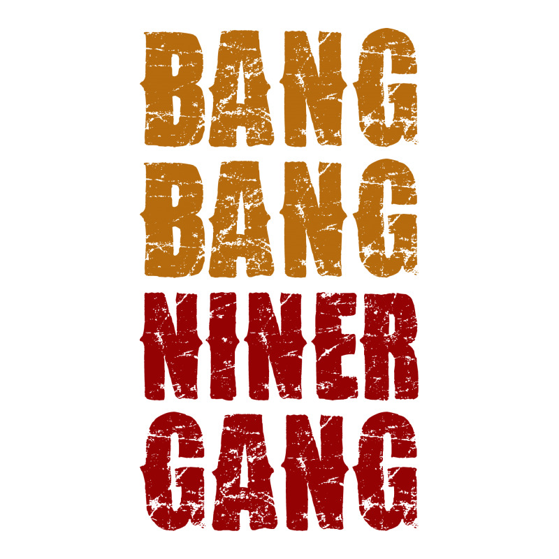 Bang Bang Niner Gang Football Round Patch | Artistshot
