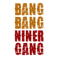 Bang Bang Niner Gang Football Oval Patch | Artistshot