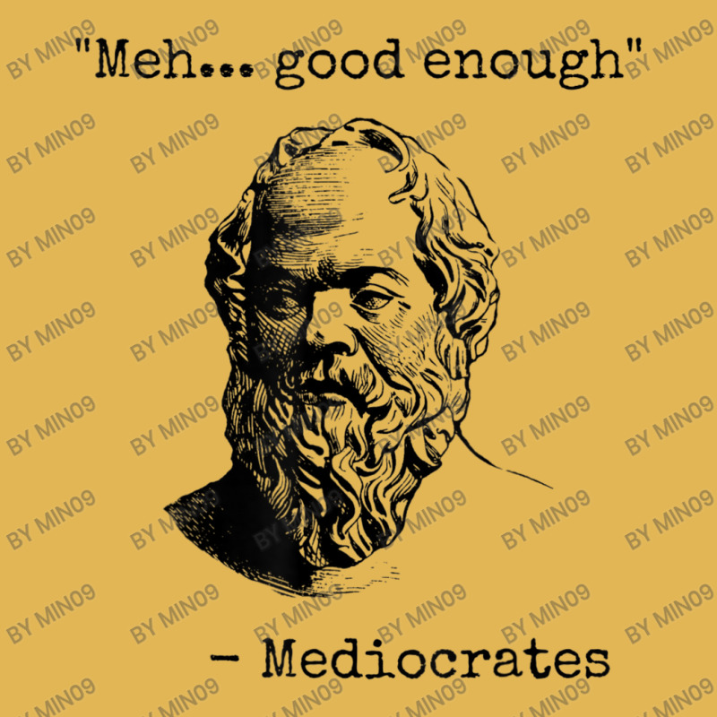 Meh Good Enough Mediocrates Sarcastic Greek Philosophy Vintage Hoodie And Short Set by Min09 | Artistshot