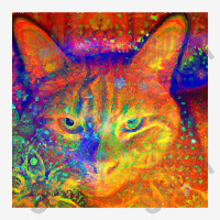 Trending Orange-red Kitty Cat Batik Design Magic Mug | Artistshot