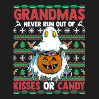 Grandmas Never Run Out Of Kisses Or Candy Halloween Granny Classic T-shirt | Artistshot