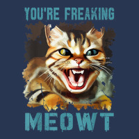 You're Freaking Meowt Funny Cat Meme Meow Pun Cat Lovers Gag T Shirt Men Denim Jacket | Artistshot