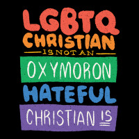 Limited Edition Lgbtq Christian Is Not An Oxymoron Lgbt Pride Gift Adjustable Cap | Artistshot