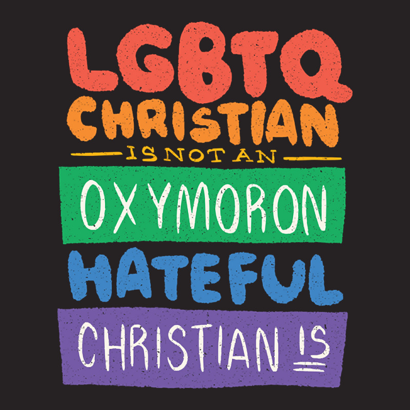 Limited Edition Lgbtq Christian Is Not An Oxymoron Lgbt Pride Gift Vintage Cap | Artistshot