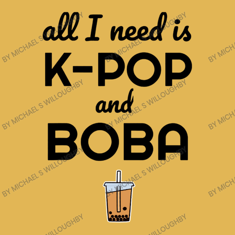 All I Need Is K Pop And Boba Bubble Tea Funny Vintage Hoodie And Short Set | Artistshot