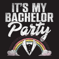 Mens Its My Bachelor Party Rainbow Groom Funny Bachelor Party T Shirt Waist Apron | Artistshot